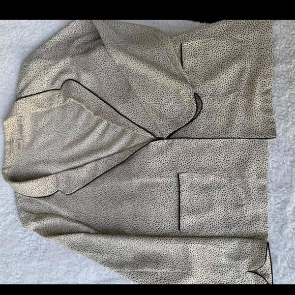 Creme and Black Dalmatian Patterned Blazer - Picture 1 of 3